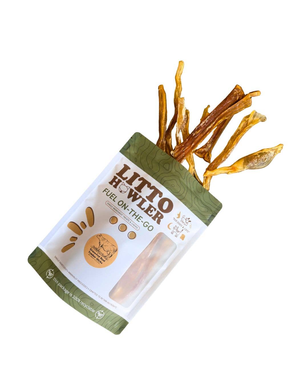 Dehydrated Beef Tendon Sticks - 4 oz