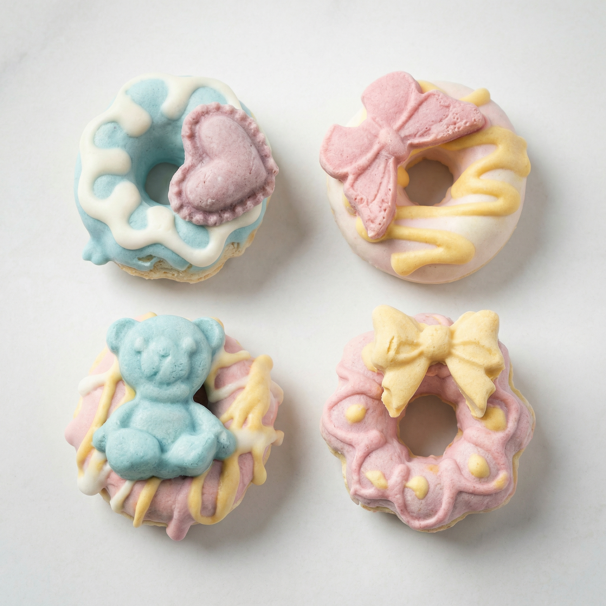Mini Chicken &amp; Goat Milk Donuts - Dog &amp; Cat Treats (5pc)