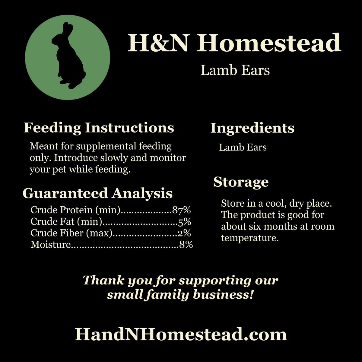 Lamb Ear (1 piece)