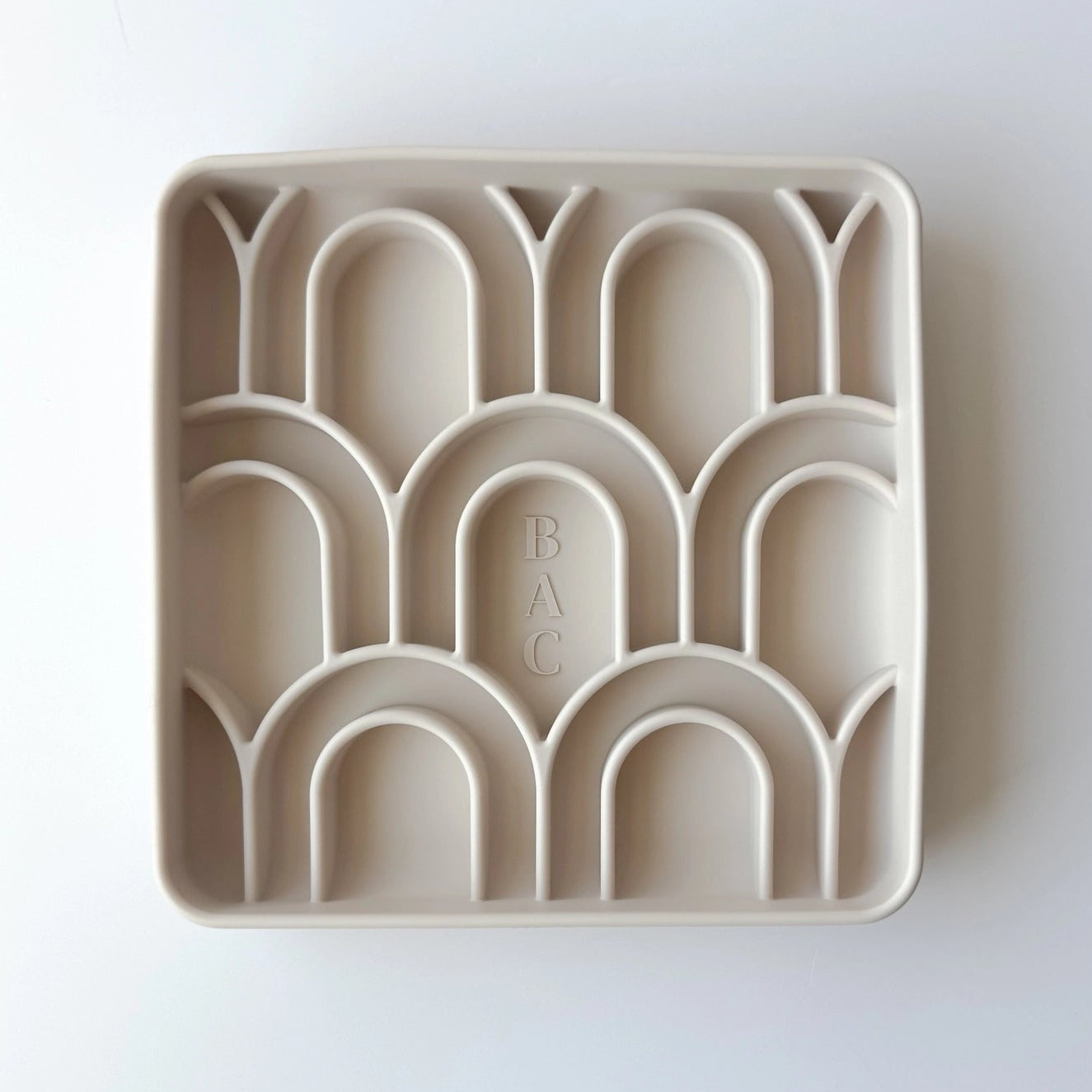 Beige arches on a white background