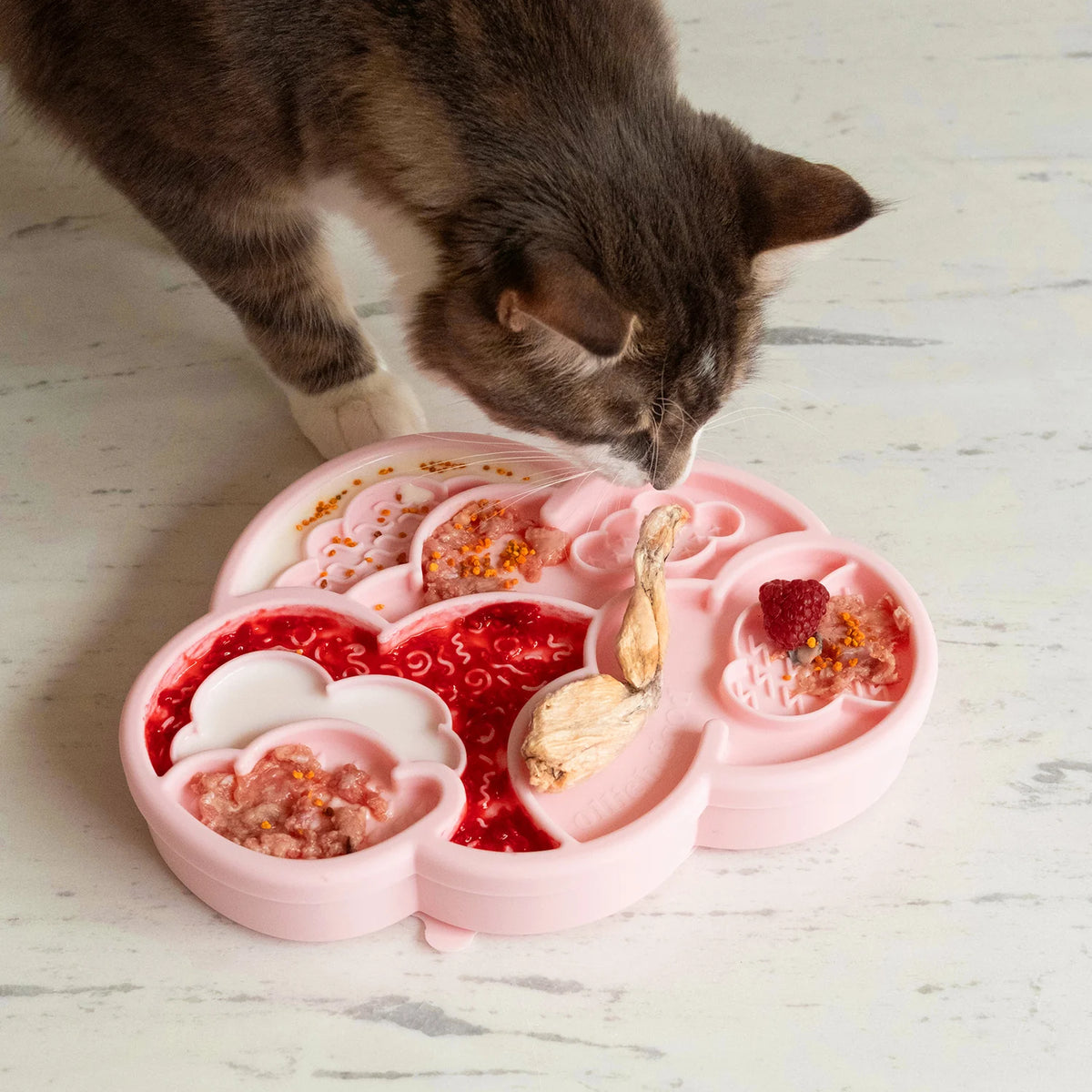 cloud nine lick mat &amp; lid | strawberry