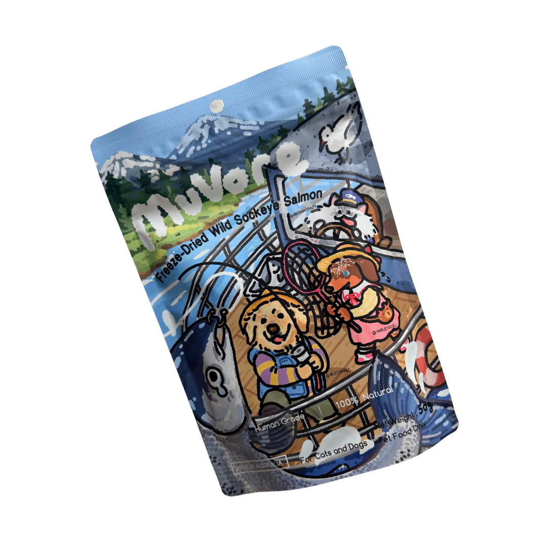 Freeze-Dried Wild Sockeye Salmon Bites