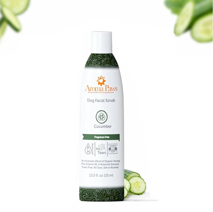 Cucumber Aloe Organic Facial Scrub for Dogs — 13.5 oz.