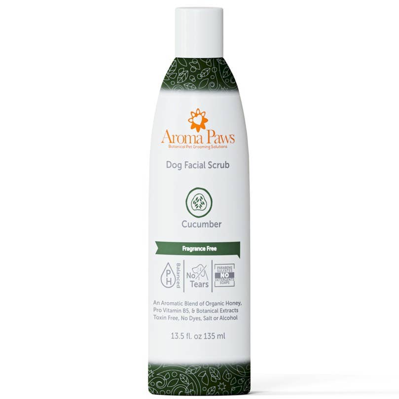 Cucumber Aloe Organic Facial Scrub for Dogs — 13.5 oz.