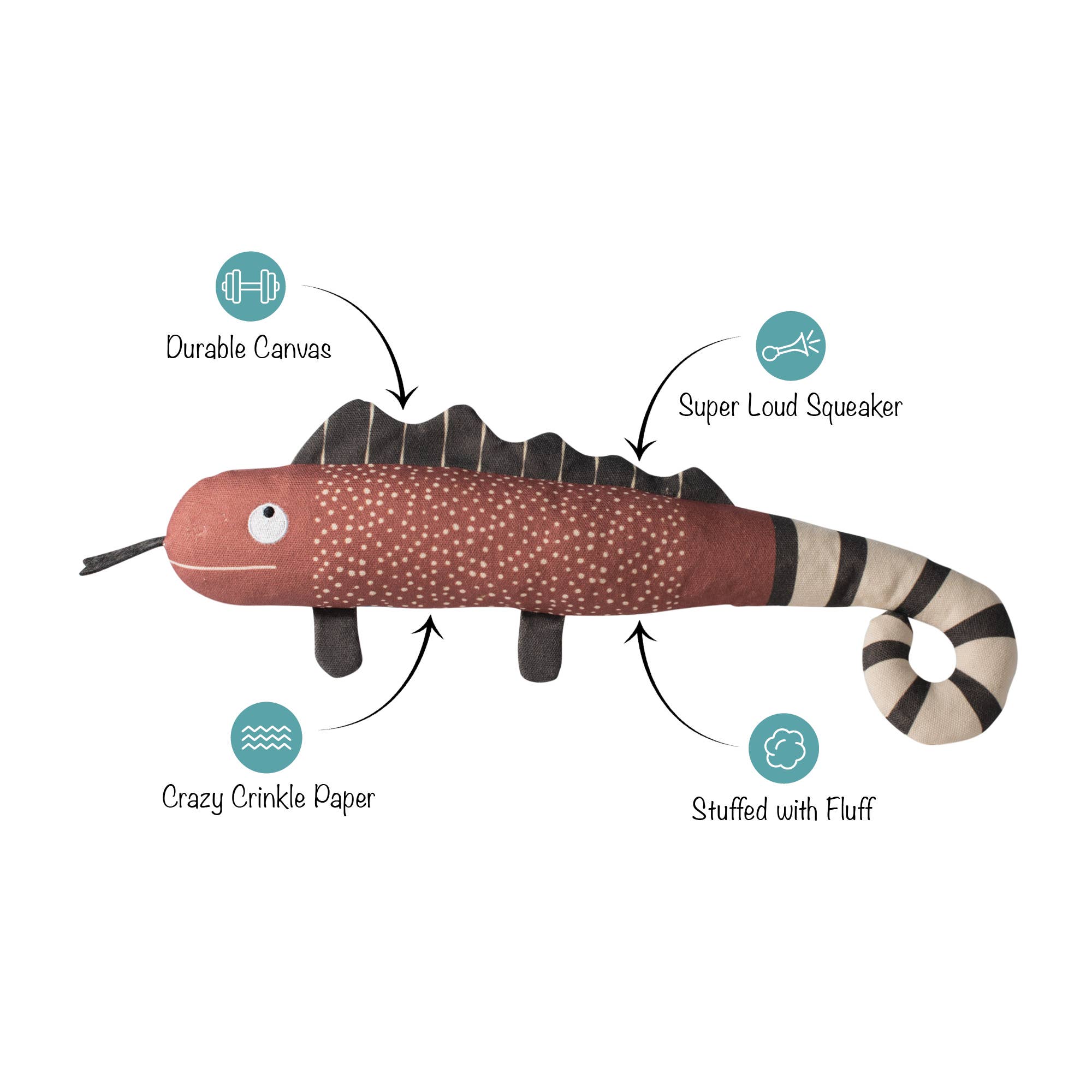 One in a Chameleon Canvas Toy