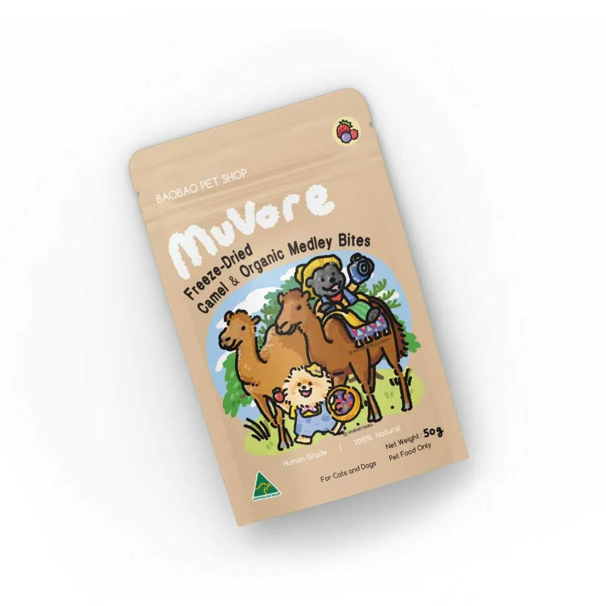 Freeze-Dried Camel &amp; Organic Medley Bites