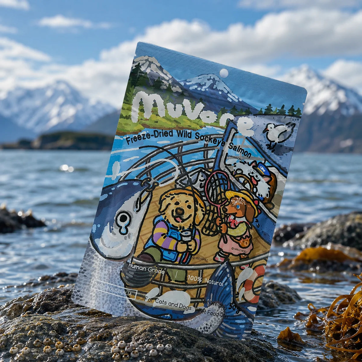 Freeze-Dried Wild Sockeye Salmon Bites